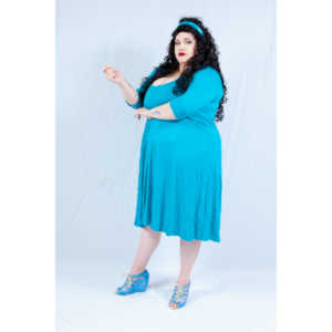 Dorian cosplaying as Deanna Troi from Star trek TNG.